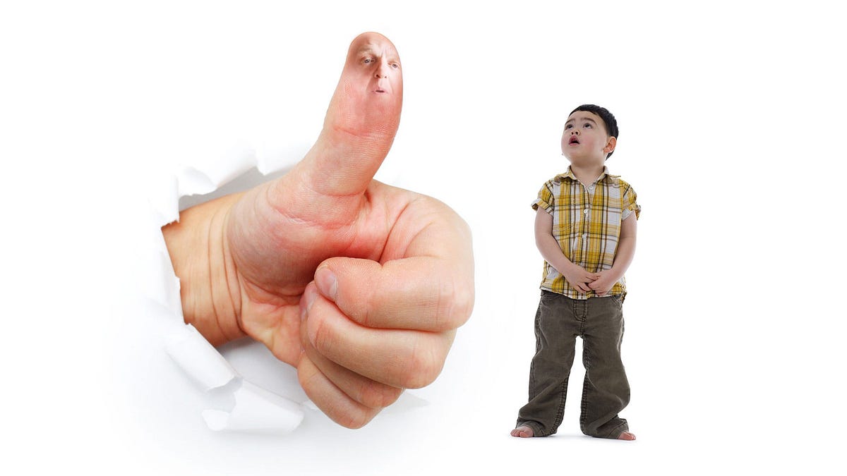 big thumb little boy